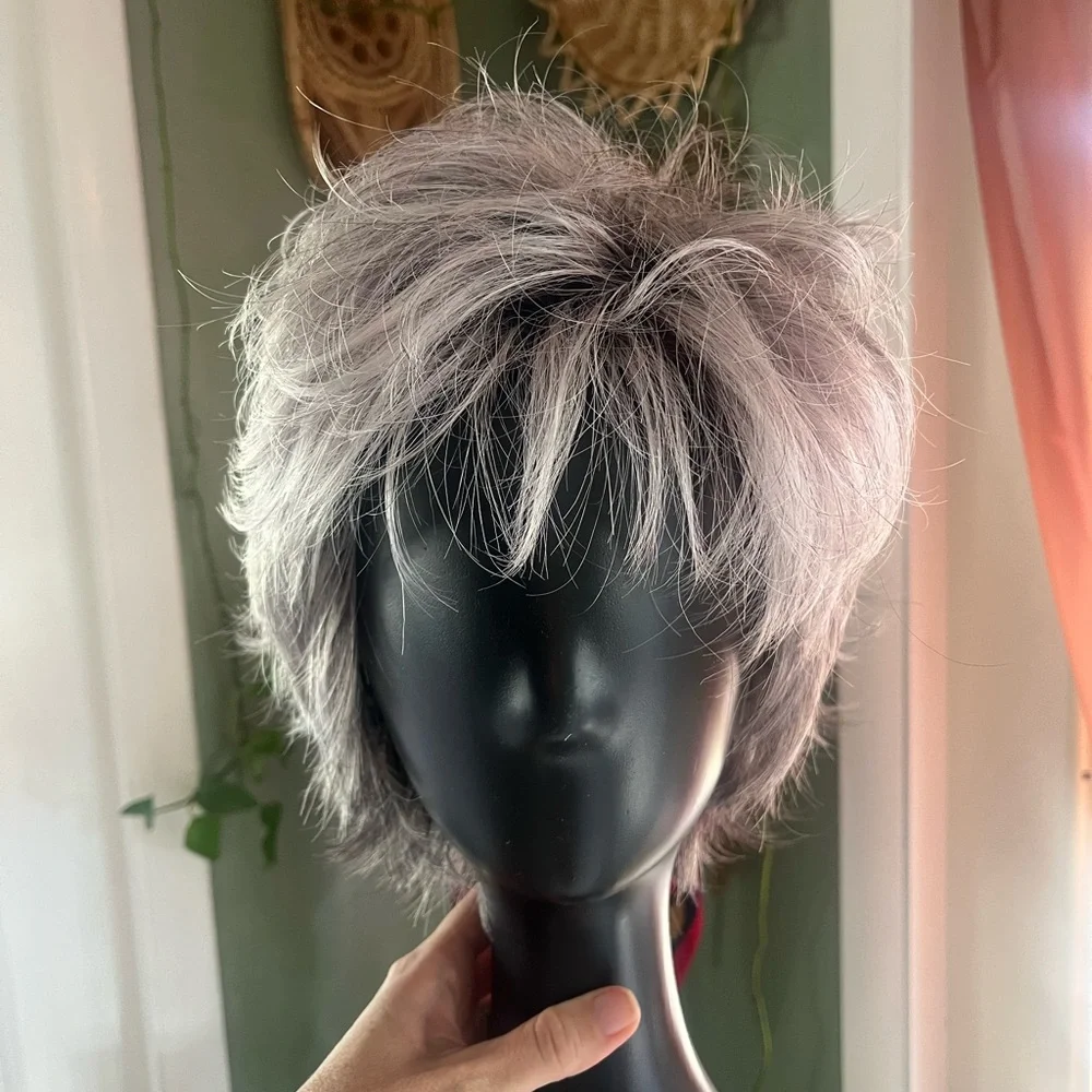 Nour NORIKO Lilac Silver adjustable Wig